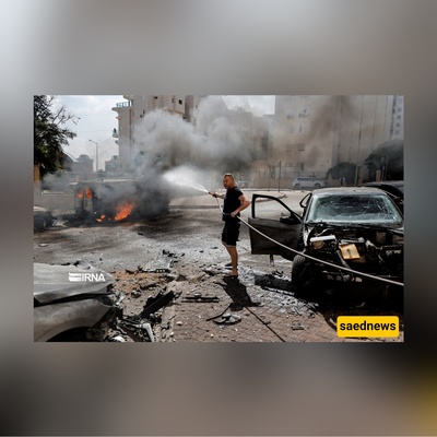 انقلاب مرکبات إسرائیلیه بسبب الخوف من الصواریخ الإیرانیه + صوره