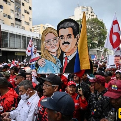 تظاهرات فی کراکاس للمطالبه بالإفراج عن مادورو وزوجته ودعوات لحراک عالمی