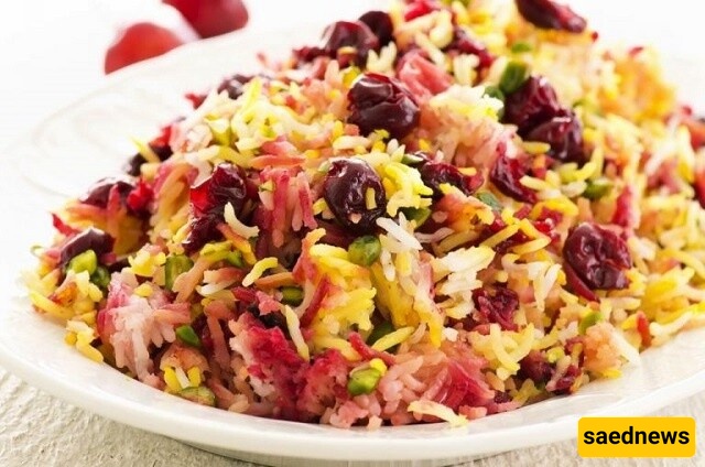  أرز الکرز (آلبالو پلو)
