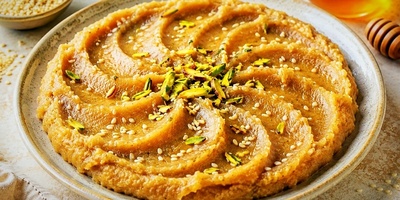 وصفه حلاوه السمسم المنزلیه البسیطه (بالسمسم الأبیض والأسود) + کیفیه إصلاح الحلاوه السائله أو القاسیه جدًا