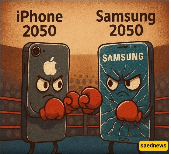عشاق آیفون وسامسونج، لا تشاهدوا هذا! / تصمیمات هواتف مستقبلیه عام 2050 – أحببنا تصویر سامسونج الخیالی 😂 / أی واحد ستختار؟