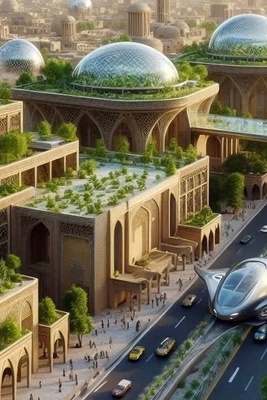 العماره الاستثنائیه فی یزد عام 3024: رؤیه مذهله للذکاء الاصطناعی لمدینه تلامس المستقبل + صور