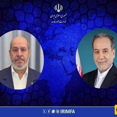 وزیر الخارجیه الإیرانی عراقجی یهنئ رئیس حرکه حماس خلیل الحیه