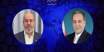 وزیر الخارجیه الإیرانی عراقجی یهنئ رئیس حرکه حماس خلیل الحیه