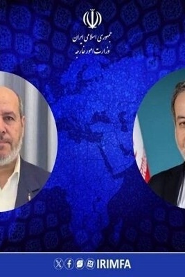 وزیر الخارجیه الإیرانی عراقجی یهنئ رئیس حرکه حماس خلیل الحیه