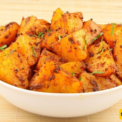 وصفه البطاطا الحاره العربیه (بطاطا حره)