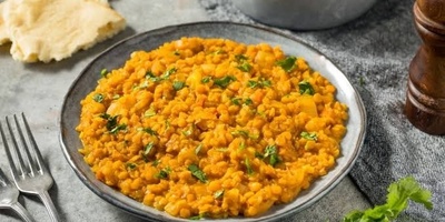 طریقه تحضیر عدس أداس بولو الأنیق مع الأرز الإیرانی (یکفی 4 أشخاص)
