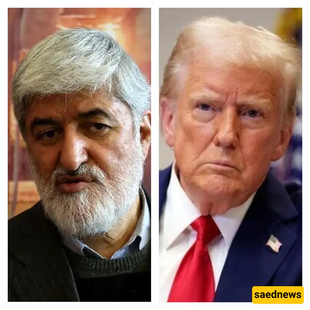 تصریحات نجل الشهید مطهری تتحول إلى ماده منشور جدید لترامب؛ هل یسعى رئیس الولایات المتحده إلى إیجاد ذریعه لبدء الحرب من جدید؟ + صوره