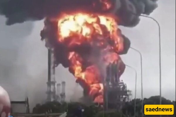 النیران تشتعل فی وحده ترقیه النفط "بترو سیدینو" فی فنزویلا