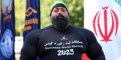 تحطیم رقم قیاسی عالمی من قبل إیرانی؛ سحب شاحنتین بوزن 95 طناً + مقطع فیدیو