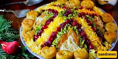 کیفیه تحضیر أرز مُرصّع بسبعه ألوان احتفالی (مرصّع پلو) | وصفه إیرانیه شهیه + فیدیو
