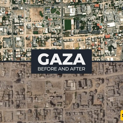 ماذا تبقى من مدینه غزه؟ لن تصدق کیف سُوّیت أحیاء بأکملها بالأرض