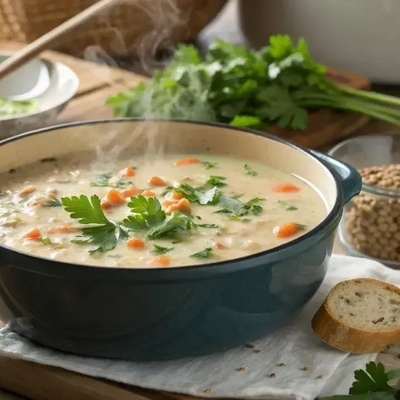 شوربه الزبادی والکزبره: مزیج لذیذ لإنقاص الوزن بطعم لا یُنسى