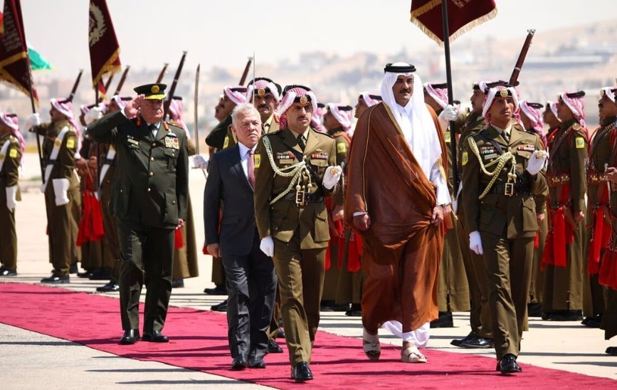 زیاره أمیر قطر إلى الأردن