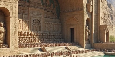 تحفه الفن الإیرانی القدیم فی قلب زاغروس: النقوش الصخریه فی "طاق بستان" التی تأسر کل مشاهد