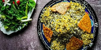 کیفیه إعداد سبزی‌پلو السمنانی الأصیل: غداء عطِر لا یُقاوَم ستحبّه
