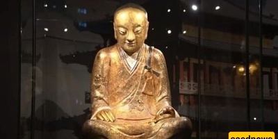 العثور على رفات بشریه داخل تمثال بوذا ذهبی عمره 1000 عام + صور