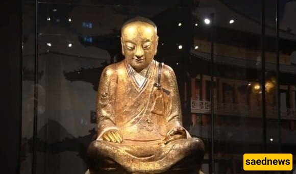 العثور على رفات بشریه داخل تمثال بوذا ذهبی عمره 1000 عام + صور