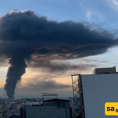 اندلاع حریق فی مصنع ألبان بشمال إیران