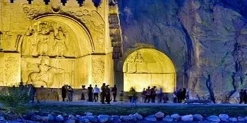 دلیل سفر طاق بستان ومعالمه فی کرمنشاه