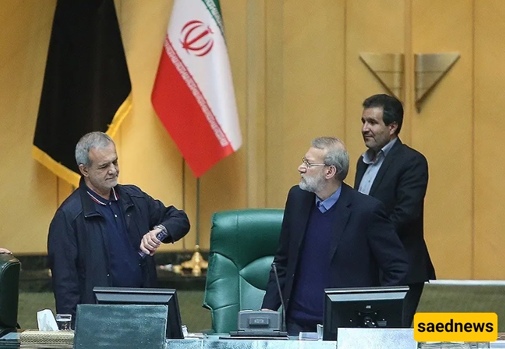 بزشکیان و لاریجانی