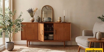 ما هی خزانه البوفیه (Sideboard)، وما الفرق بینها وبین طاوله الکونسول (Console Table)؟