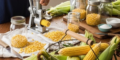 أسهل طریقه لتقشیر الذره وکیفیه تخزینها لفتره طویله