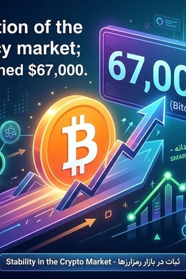 الاستقرار الذکی فی سوق العملات المشفره: بیتکوین تصل إلى 67,000 دولار