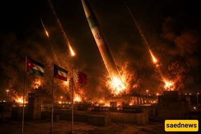 إشارات تحذیریه عبر الخلیج العربی: أفادت تقاریر بأن صواریخ إیرانیه أصابت أربع دول عربیه بشکل مباشر