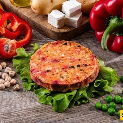 وصفه برغر الصویا الصحی منزلی الصنع