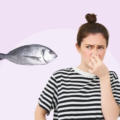 حاله امرأه تفوح من جسدها رائحه السمک النیء