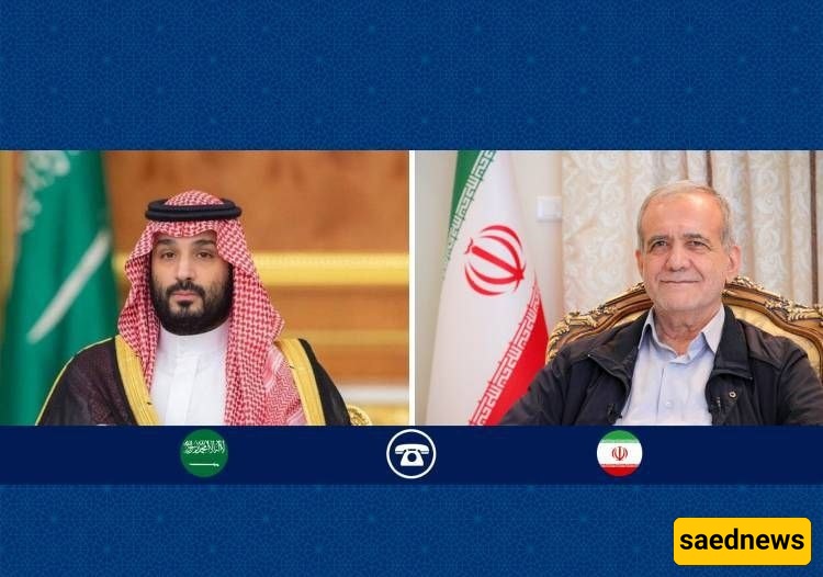 اتصال هاتفی من ولی العهد السعودی مع الرئیس الإیرانی/ بن سلمان لمسعود بزشکیان: سماؤنا لن تُفتح أبداً أمام إیران!