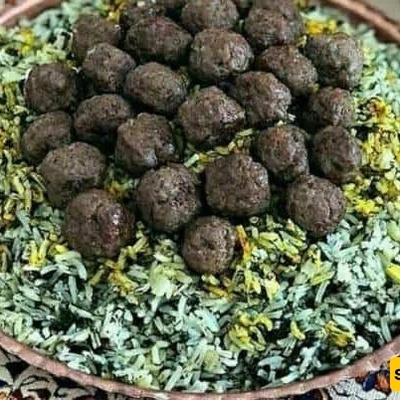 طریقه تحضیر أرز السبانخ مع کرات اللحم
