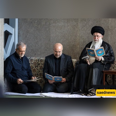 لحظه لافته فی صلاه الجمعه: أبناء القاده الإیرانیین یشارکون فی المناسبه التاریخیه + صور