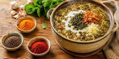 التوابل التی تمنح آش رشته رائحته ونکهته الممیزه + طریقه تحضیرها ومتى تُضاف إلیها