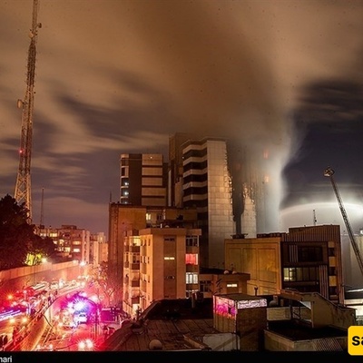 مستشفى فی طهران یتعرض لهجوم أمریکی‑إسرائیلی