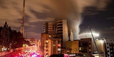 مستشفى فی طهران یتعرض لهجوم أمریکی‑إسرائیلی