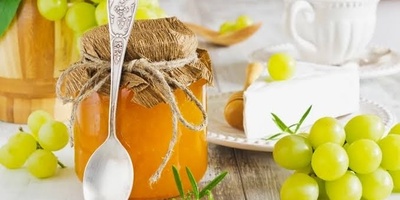 طریقه تحضیر مربى العنب الخالی من السکر باستخدام عنب خماس الجیلانی