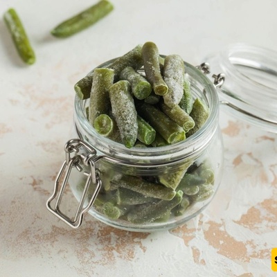 کیفیه تجمید الفاصولیا الخضراء للتخزین طویل الأمد ✅