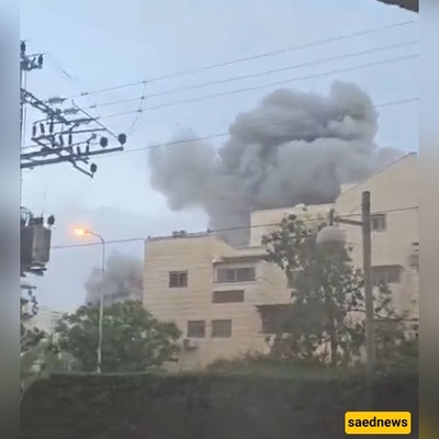 المواطنون الإسرائیلیون فی حاله ذهول من شده انفجارات الصواریخ فی بئر السبع