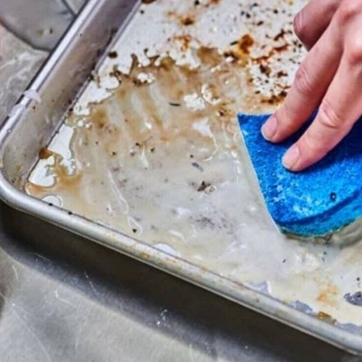 تنظیف صینیه الفرن فی 3 خطوات فقط