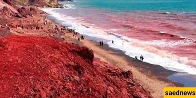 مطر الخریف فی جزیره هرمز