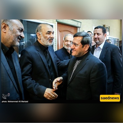 حضور واسع لرموز السیاسه والعسکر فی مراسم تأبین والده القائد العام للحرس الثوری الإیرانی + صور
