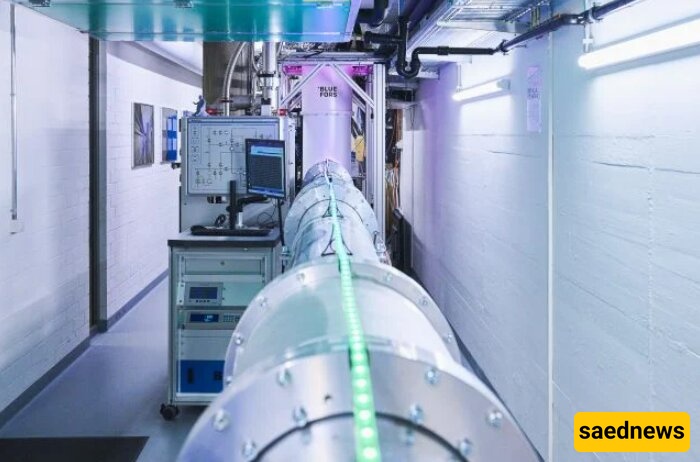 أنبوب بطول 30 مترًا یربط الکیوبتات