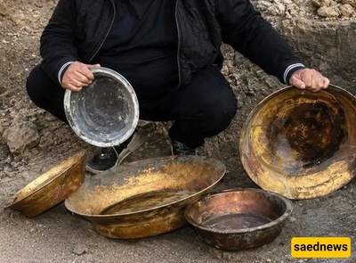 العثور على کنز “أوعیه وأطباق القوزاق” داخل بئر بعد مرور 100 عام