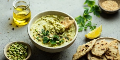 طریقه تحضیر مکمول البازلاء الخضراء: مقبل صحی ولذیذ
