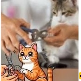 ردود الفعل السامه لدى القطط أثناء تقلیم أظافرها (الأخیره فقط!)