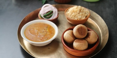 دال بااتی تشورما (وصفه تقلیدیه من راجستان) 🌾