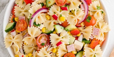 سلطه المکرونه بدون سجق | طریقه إعداد سلطه المکرونه بدون سجق