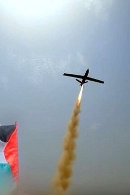 القوات المسلحه الیمنیه تستهدف الأراضی الحتله بـ 8 طائرات مسیره